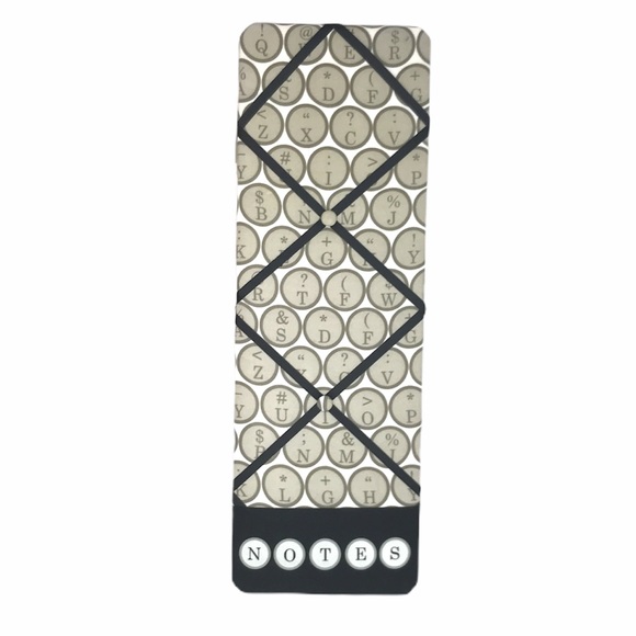 Suzhou Decorative Note Board, Taupe, Black - Picture 6 of 6